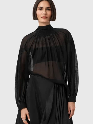 Obrázek produktu AllSaints Halenka s příměsí hedvábí AllSaints PEARLA černá