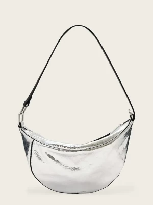 Obrázek produktu AllSaints hobo kabelka dámská kožená LUNA stříbrná