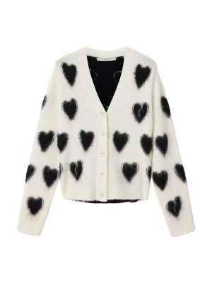 Obrázek produktu AllSaints Kardigan 'SCATTER HEART' černá / přírodní bílá