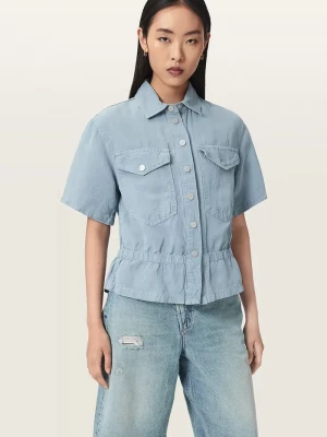 Obrázek produktu AllSaints košile dámská se lnem TOVE modrá