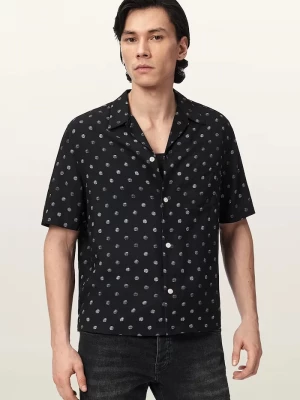 Obrázek produktu AllSaints Košile příměsí lnu UPTON černá