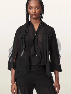 Obrázek produktu AllSaints košilová halenka dámská MINNA černá