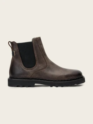 Obrázek produktu AllSaints kotníkové Chelsea boty pánské kožené Skiff Chelsea Boty hnědá