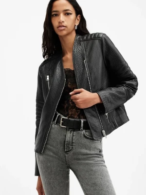 Obrázek produktu AllSaints Kožená bunda AllSaints CAWLEY černá