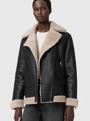 Obrázek produktu AllSaints Kožená bunda AllSaints SOLA černá
