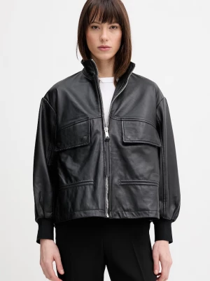 Obrázek produktu AllSaints Kožená bunda bomber AllSaints FLOR černá