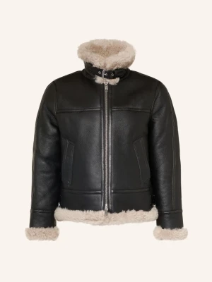 Obrázek produktu Allsaints Kožená Bunda Lennox černá / krémová