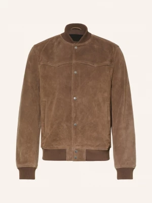 Obrázek produktu Allsaints Kožená Bunda Stafford Bomber tmavě hnědá