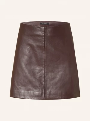 Obrázek produktu Allsaints Kožená Sukně Renai tmavě červená
