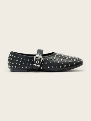Obrázek produktu AllSaints Kožené baleríny AllSaints Sabine Stud Shoe černá