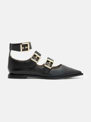 Obrázek produktu AllSaints Kožené baleríny AllSaints Susan Buckle Shoe černá
