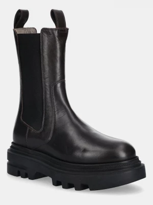 Obrázek produktu AllSaints Kožené kotníkové boty AllSaints Alex Boot hnědá