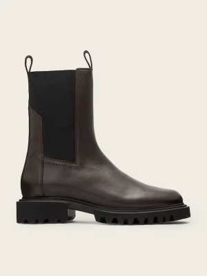 Obrázek produktu AllSaints Kožené kotníkové boty HALLIE BOOT hnědá