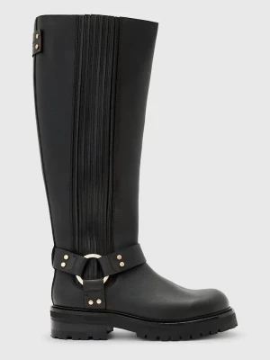 Obrázek produktu AllSaints Kožené kozačky AllSaints Maddie High Boot černá