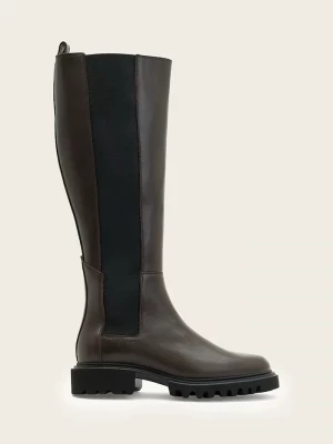 Obrázek produktu AllSaints Kožené kozačky AllSaints MAEVE BOOT hnědá