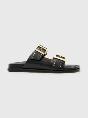 Obrázek produktu AllSaints Kožené pantofle AllSaints Magda Stud Sandal černá