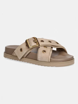 Obrázek produktu AllSaints Kožené pantofle AllSaints Suki Western Sandal béžová