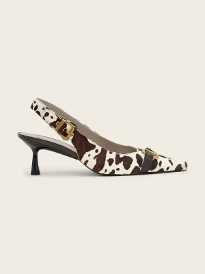 Obrázek produktu AllSaints lodičky kožené Hera Slingback Shoe béžová