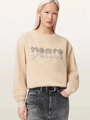 Obrázek produktu AllSaints mikina dámská bavlnou PEACE béžová