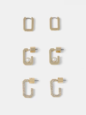 Obrázek produktu AllSaints Náušnice AllSaints 3-pack zlatá