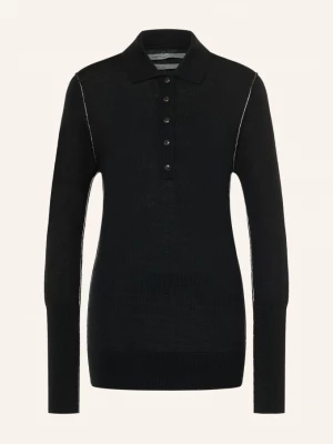 Obrázek produktu Allsaints Pletená Polokošile Martel Z Merino Vlny černá / bílá