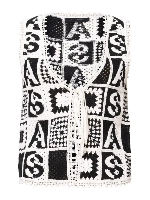 Obrázek produktu AllSaints Pletená vesta 'Florence' černá / bílá