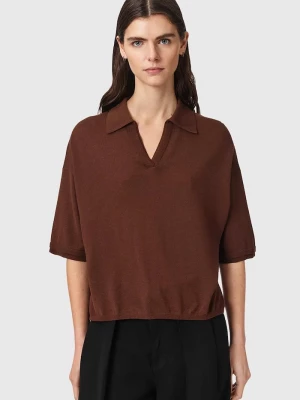 Obrázek produktu AllSaints polo dámské vlnou BERN hnědá