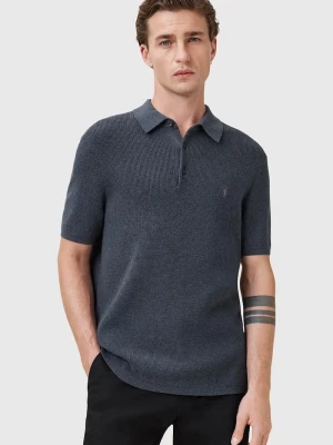 Obrázek produktu AllSaints polo pánské s příměsí vlny ASPEN námořnická modř