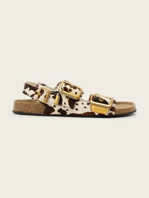 Obrázek produktu AllSaints sandály na plochém podpatku dámské kožené Staffa Sandal béžová