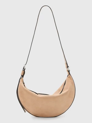 Obrázek produktu AllSaints Semišová kabelka AllSaints HALFMOON béžová