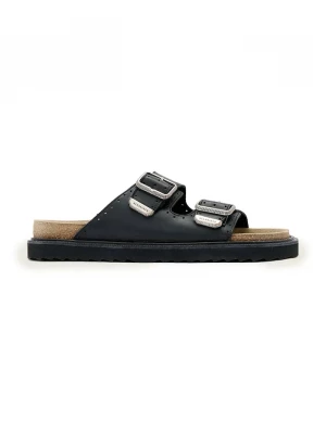 Obrázek produktu AllSaints Semišové pantofle AllSaints Randal Sandal černá