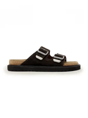 Obrázek produktu AllSaints Semišové pantofle AllSaints Randal Sandal hnědá