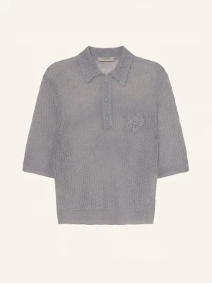 Obrázek produktu Allsaints Úpletové Tričko Anabel S Mohérem tmavě modrá