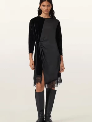 Obrázek produktu AllSaints Velurové šaty AllSaints černá