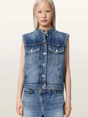 Obrázek produktu AllSaints vesta dámská džínová MAV modrá