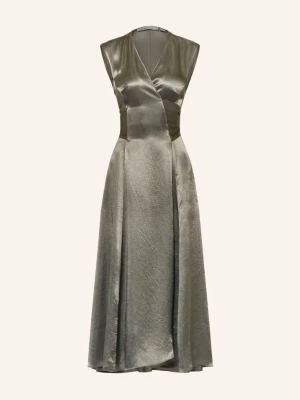 Obrázek produktu Allsaints Zavinovací Šaty Jeanne Ze Saténu olivová