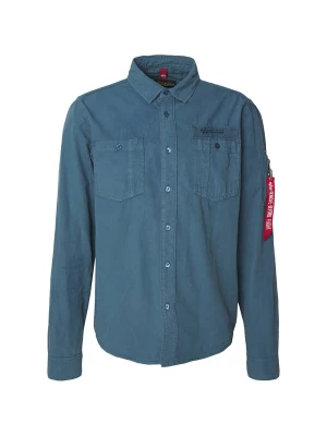 Obrázek produktu ALPHA INDUSTRIES Košile 'Air Force' chladná modrá / černá