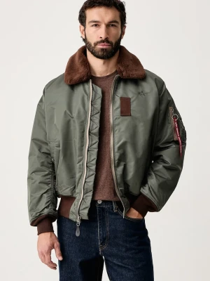 Obrázek produktu Alpha Industries krátká bunda pánská B-15 Vintage Bomber zelená
