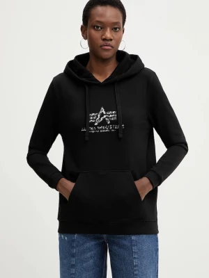 Obrázek produktu Alpha Industries Mikina Basic Hoodie BL Mirror Leo W černá