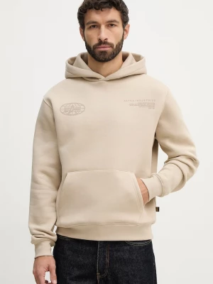 Obrázek produktu Alpha Industries Mikina Alpha Industries World Logo Backprint Hoodie béžová