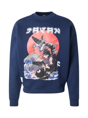 Obrázek produktu ALPHA INDUSTRIES Mikina 'Japan Warrior' námořnická modř / šedá / červená / černá