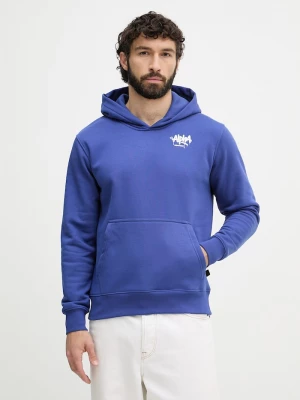Obrázek produktu Alpha Industries mikina kapucí pánská bavlnou Signature fialová