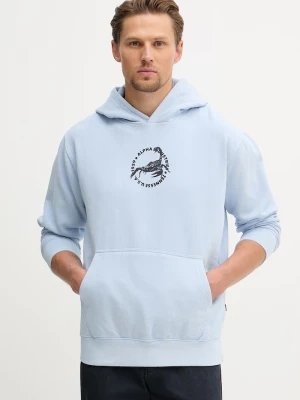 Obrázek produktu Alpha Industries pánská bavlněná mikina US Scorpion Backprint Hoodie modrá
