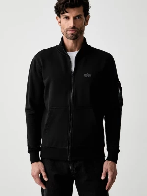 Obrázek produktu Alpha Industries rozepínací mikina pánská bavlnou DTM Mid černá
