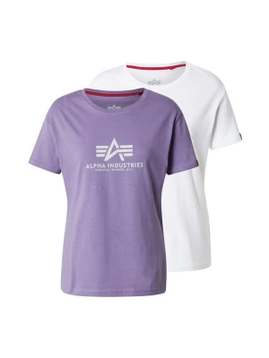 Obrázek produktu ALPHA INDUSTRIES Tričko fialová / černá / bílá