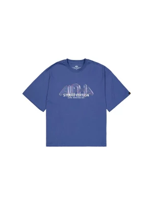 Obrázek produktu ALPHA INDUSTRIES Tričko 'Studio Edition Vibe' tmavě fialová / bílá