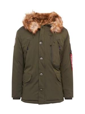Obrázek produktu ALPHA INDUSTRIES Zimní bunda 'Polar' nažloutlá / olivová / jasně červená / bílá