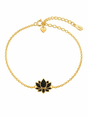 Obrázek produktu Alster Herz Náramek 'Bali Midnight Lotus' zlatá
