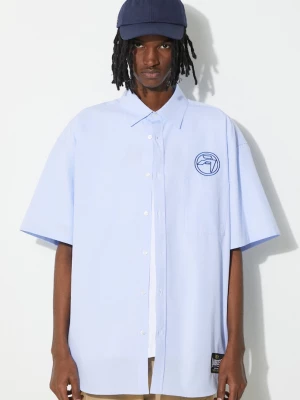 Obrázek produktu Ambush Bavlněná košile AMBUSH Emblem Striped S/S Shirt modrá