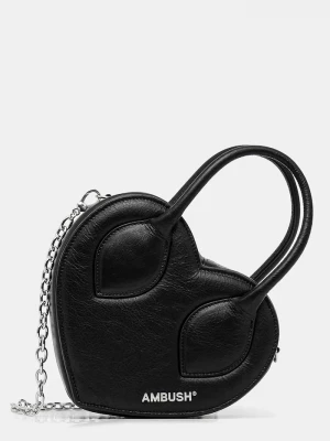 Obrázek produktu Ambush Kožená kabelka AMBUSH Heart Top Handle Bag černá